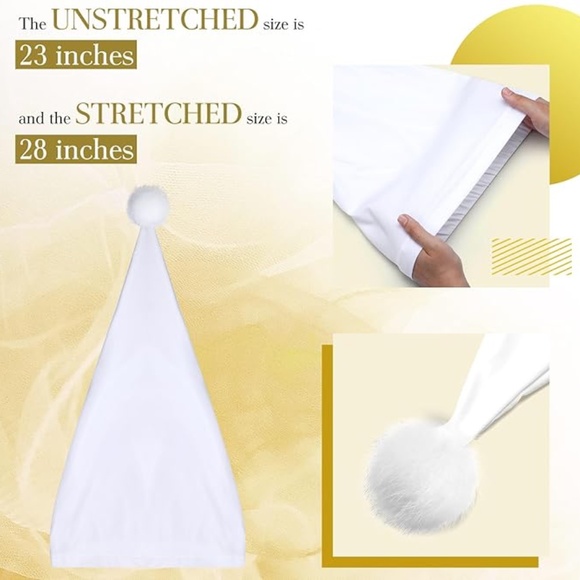 Chuarry Night Sleeping Cap Accessory Pajama Hat White Candle and Candle Holder - Picture 4 of 5